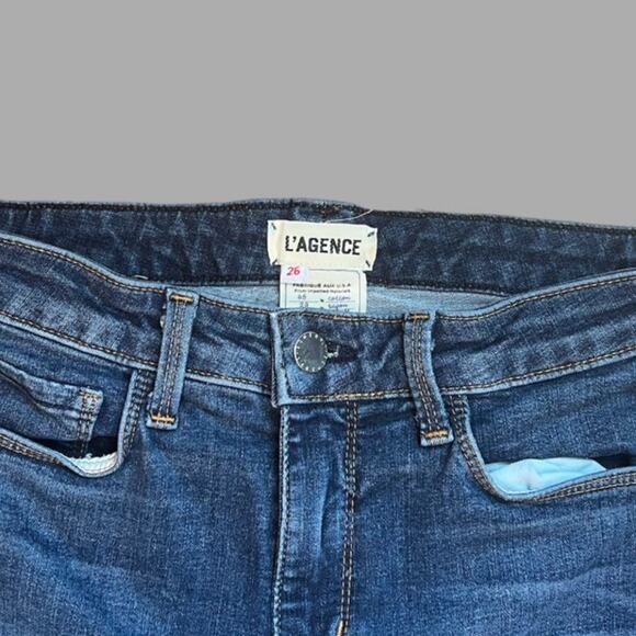 L'AGENCE Marguerite High Rise Skinny Blue Jeans | Size 26 - Picture 2 of 5